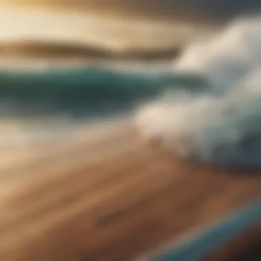 Heritage Craftsmanship in Surfing A historic surfboard showcasing traditional Australian craftsmanship