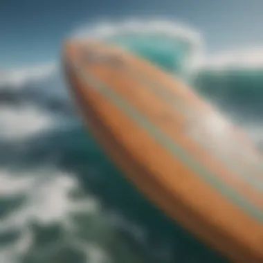 Innovative Surfboard Technology An innovative surfboard design featuring modern materials