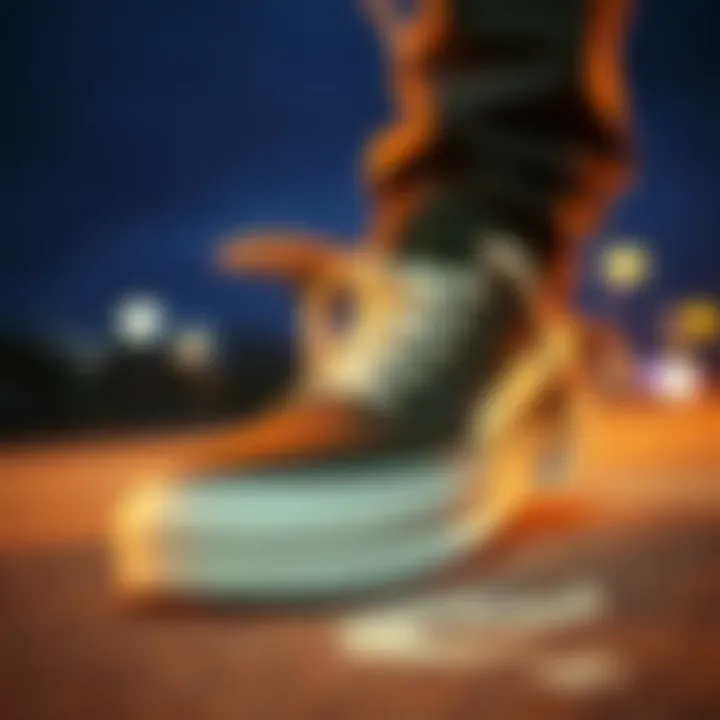 Reinforced Stitching for Enhanced Durability Dynamic skate shoes featuring reinforced stitching