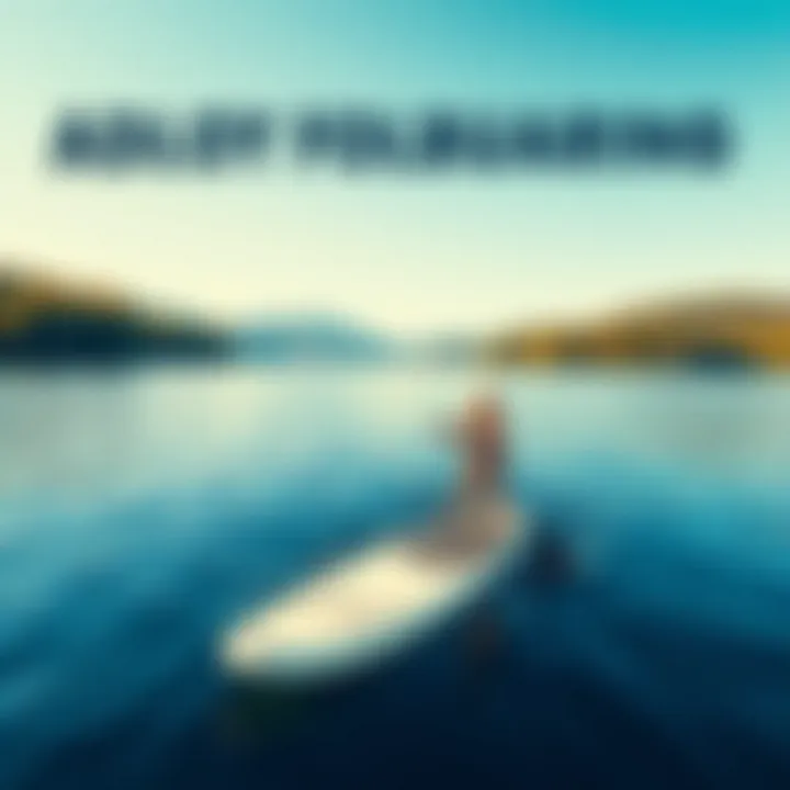 A serene lake setting ideal for paddleboarding