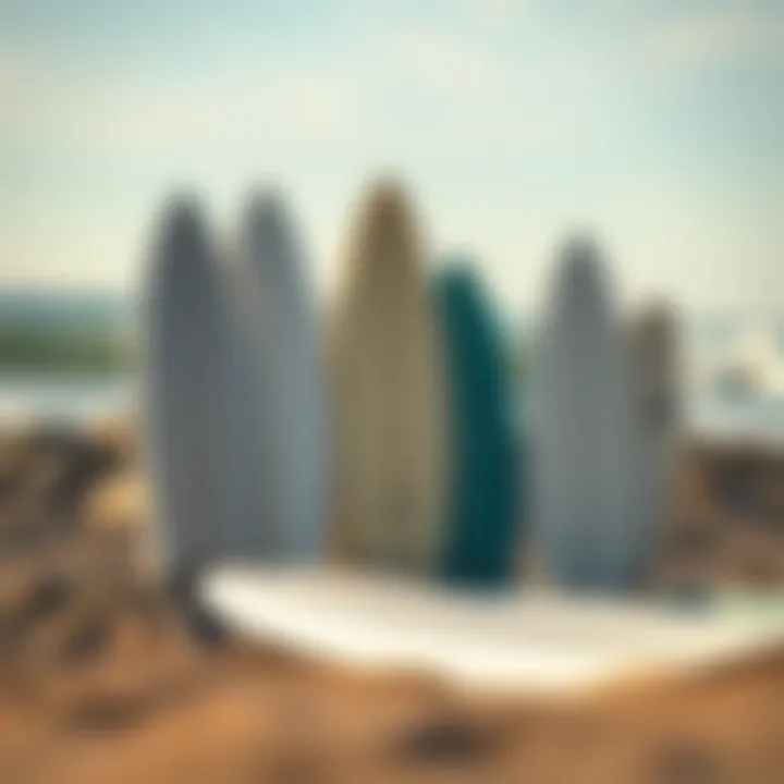 Types of Beginner Surfboards Comparison Comparison chart of different types of beginner surfboards.