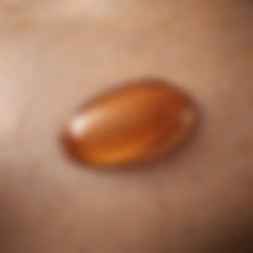 A close-up of a blister on skin, highlighting its texture and appearance.