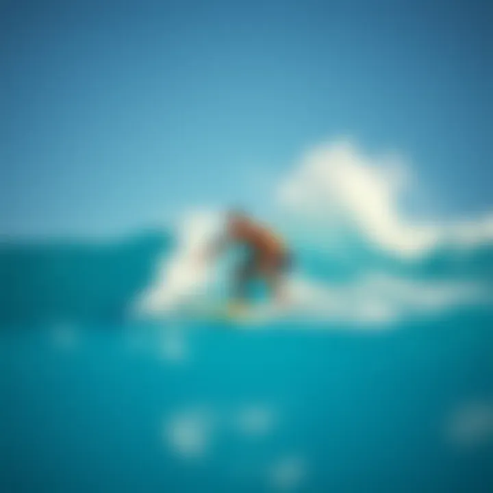 Surfer enjoying enhanced ride on a buoyant surfboard