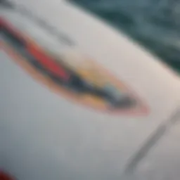 Close-up view of the Cabrinha Special Agent surfboard showcasing its sleek design features