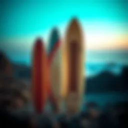 A longboard showcasing different sizes side by side