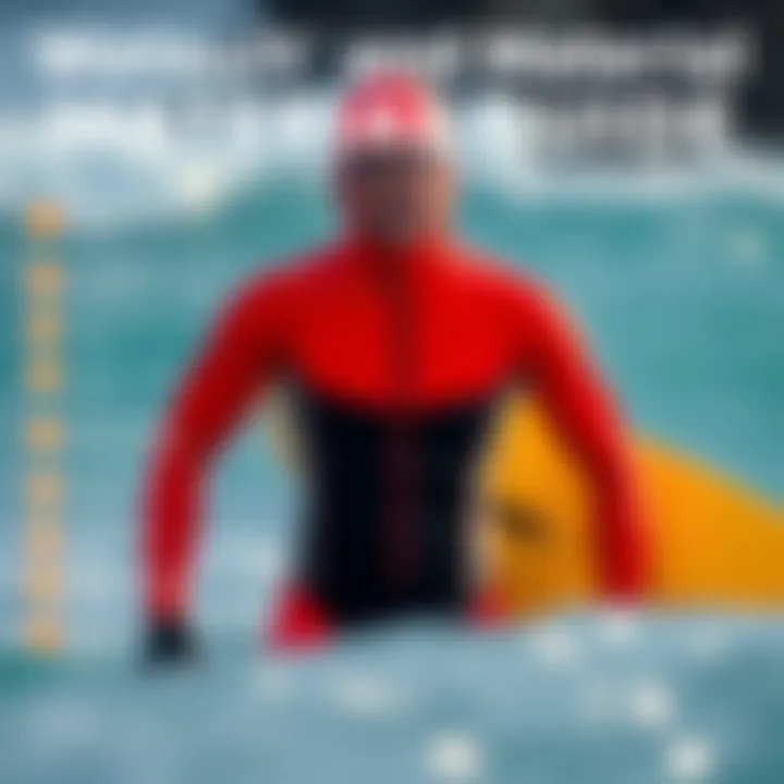 Visual guide on wetsuit thickness and material types