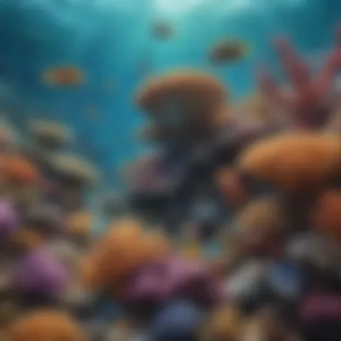 Diversity of Marine Life in Reefs Diverse marine life thriving within a reef