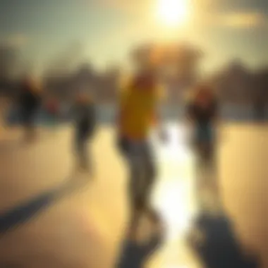 The Joy of Skating: Community and Fun Group of skaters enjoying a fun session on the rink