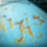 Identifying Surface Damage on a Paddle Board Close-up of a paddle board surface showing scratches and dents