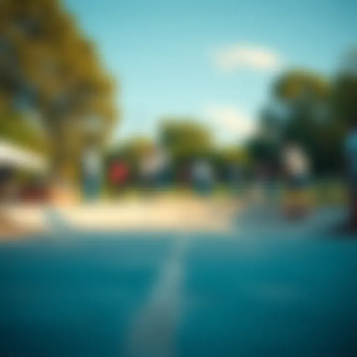 Community Engagement at Skate Parks A community gathering around a skate park, emphasizing inclusivity and engagement.