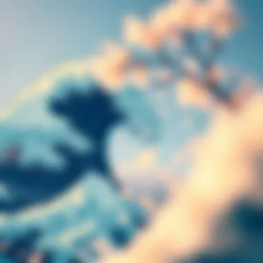 The Crest of The Great Wave - A Closer Look Detail of the crest of Hokusai's Great Wave