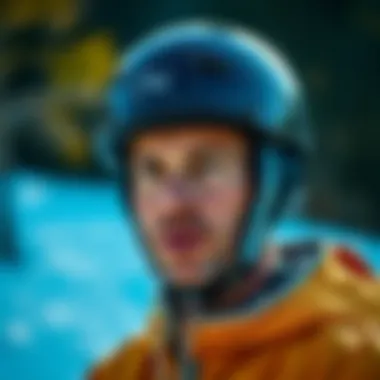 Detailed illustration of helmet measurement techniques