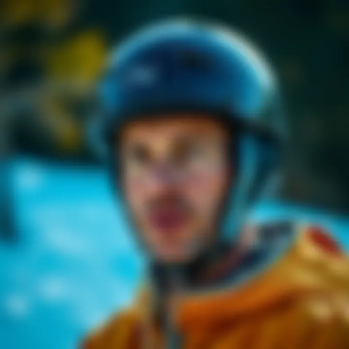 Detailed illustration of helmet measurement techniques