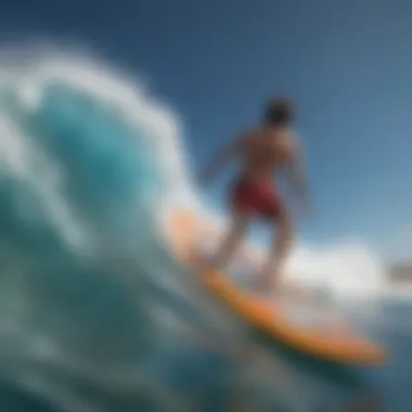 Close-up of a wave surfer toy showcasing its intricate design