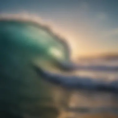Abstract Flow: The Dance of Waves An abstract representation of waves, merging colors that reflect dynamic movement.