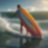 Innovative surfboard design showcasing advanced aerodynamics