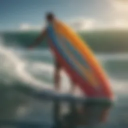 Innovative surfboard design showcasing advanced aerodynamics