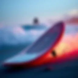 Innovative design of BPS skimboard highlighting its sleek profile