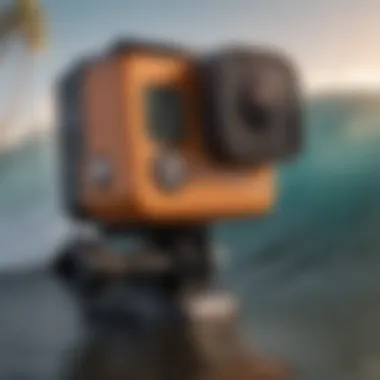 Detailing the Innovative Design of the GoPro Max Bite Mount Close-up of the GoPro Max Bite Mount showcasing its design features