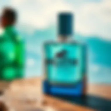 Distinctive Hollister Packaging A close-up of Hollister cologne showcasing its unique packaging design