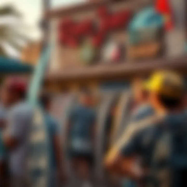 Community events at Ron Jon Surf Shop promoting local surf culture