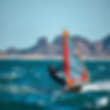 Optimal Windsurfing Locations Scenic location ideal for north windsurfing