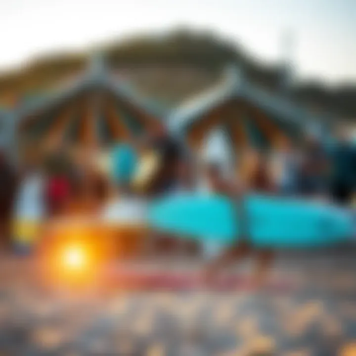 Celebrating Surf Culture at Bells A vibrant surf community celebrating at Bells Beach