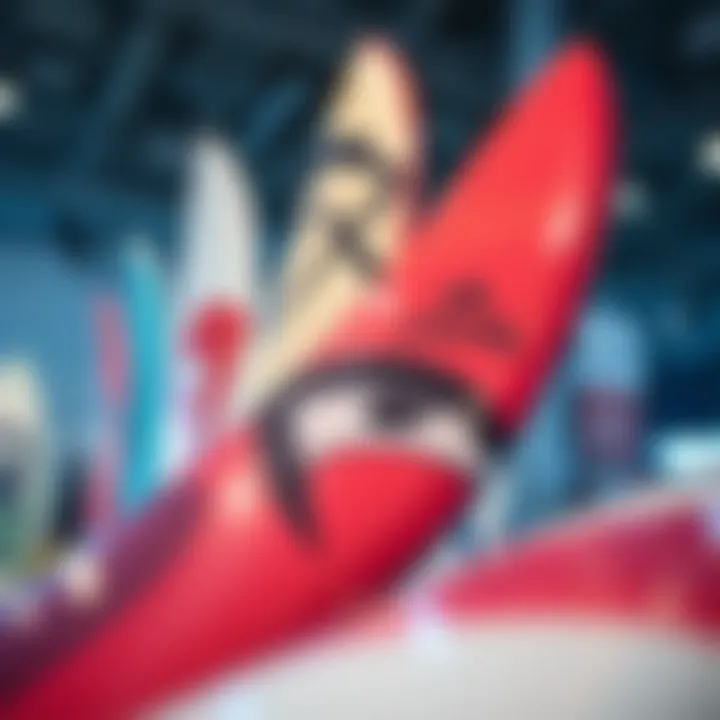 Cutting-Edge Surfboard Technology Innovative surfboard designs displayed at Rip Curl event