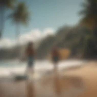 Local Surf Culture and Beach Atmosphere Local surf culture and vibrant beach atmosphere
