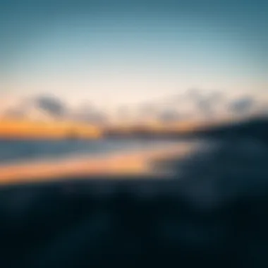 Beautiful sunset over Santa Cruz beach