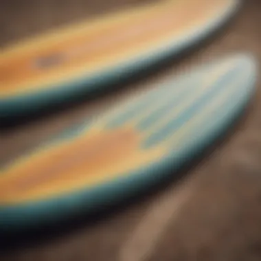 Comparative Analysis of Surfboard Grip Materials Different surfboard grip materials displayed side by side