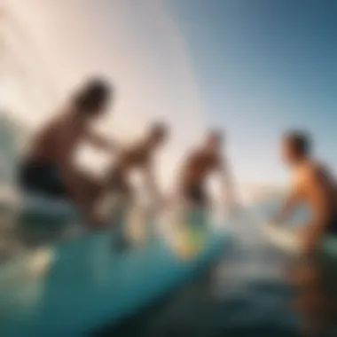 Collaboration in Surfing Community Group of surfers sharing information through a mesh network