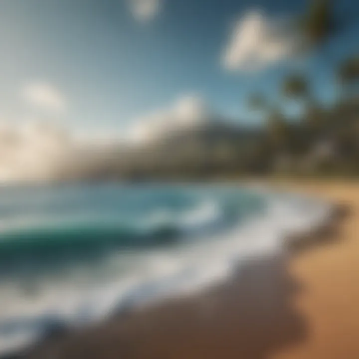 A panoramic view of Lahaina's beautiful coastline