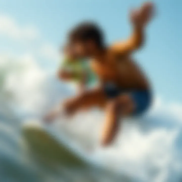 Surfing enthusiasts enjoying the waves at Jacksonville Beach