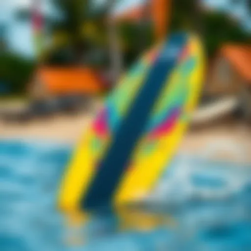 Sleek Design of the 33 Inch Boogie Board An overview of a 33 inch boogie board showcasing its sleek design and vibrant colors.