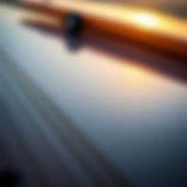 Close-up of the materials used in a 33 inch boogie board highlighting durability and craftsmanship.