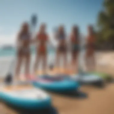 Comparison of different inflatable paddle board models