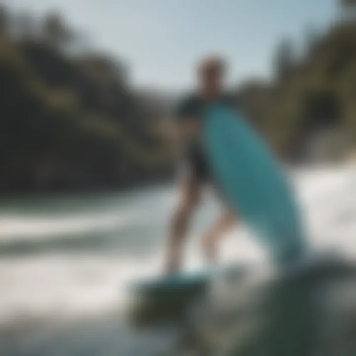 Wakesurf board showcasing its streamlined design for optimal spins.