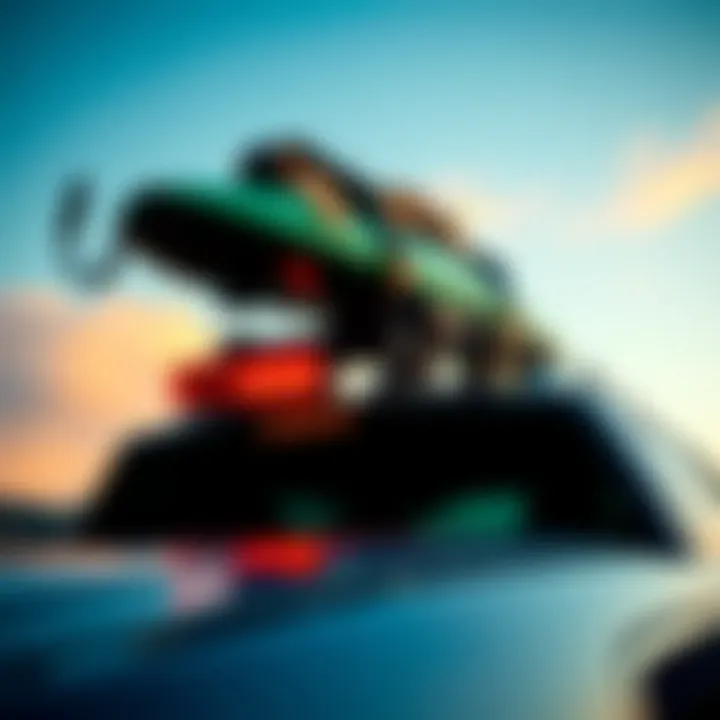 Practical Use of Block Surf Soft Rack Block Surf Soft Rack in use on a car