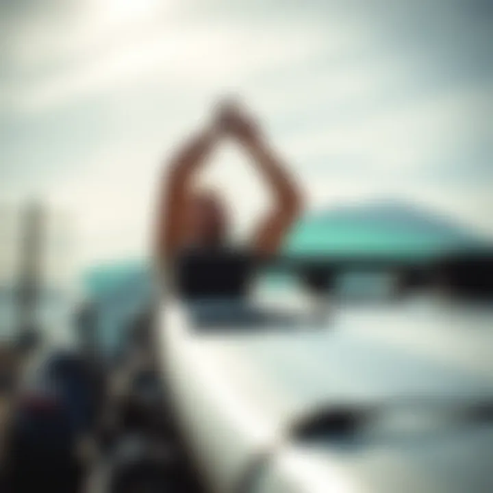 Installation of Block Surf Soft Rack User installing the Block Surf Soft Rack