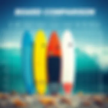 Comparison chart of the Boogie Board Mach 77 and other surfboards