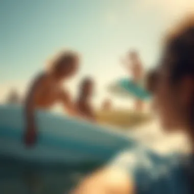 Celebrating Surf Culture in Doheny Community surfers enjoying the beach culture