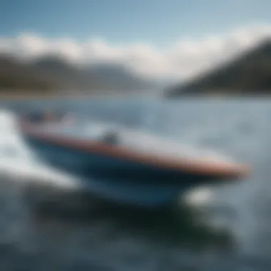 The Art of Design: Hydrofoil Board Mechanics Close-up of a hydrofoil board's intricate design
