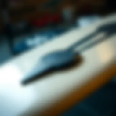 Performance Features of 45 Skimboards Close-up of the performance features of a 45 skimboard