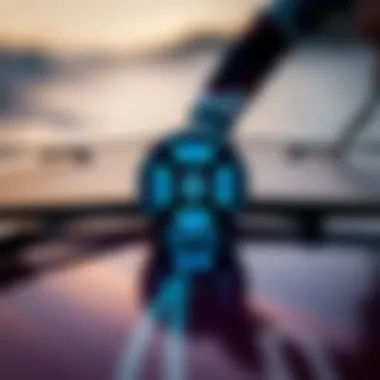 Propulsion Technology Revealed Close-up of the propulsion system on a hydro surfboard