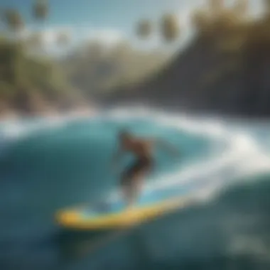 A digital screenshot of a surfing game interface