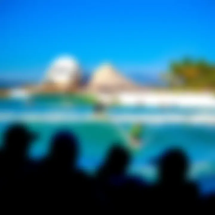 Educational sessions taking place at Waco Surf Park promoting surfing skills and safety