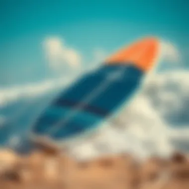 Surfboard Technology Breakthroughs An innovative surfboard featuring advanced technology for enhanced performance.