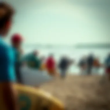 Ericeira's Surf Community Competition Local surf community gathering for a competition