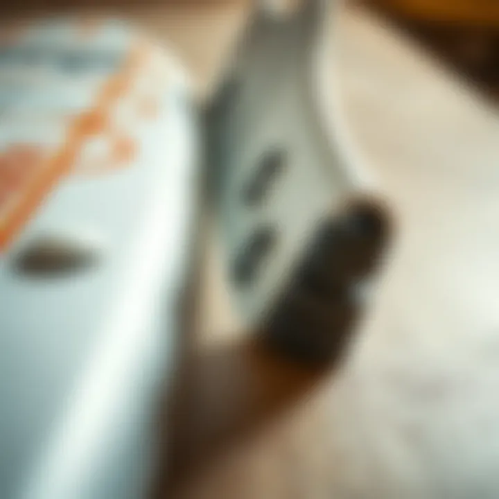 Construction Quality of Budget Surfboards A close-up of surfboard materials highlighting construction quality.